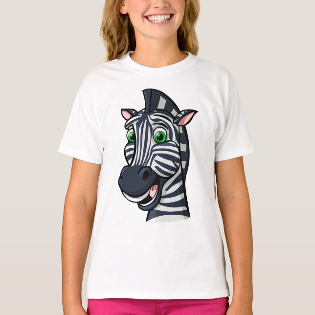 Camiseta Zebra dos desenhos animados (Frente)