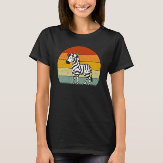 Camiseta Zebra  Estilo Retro Vintage
