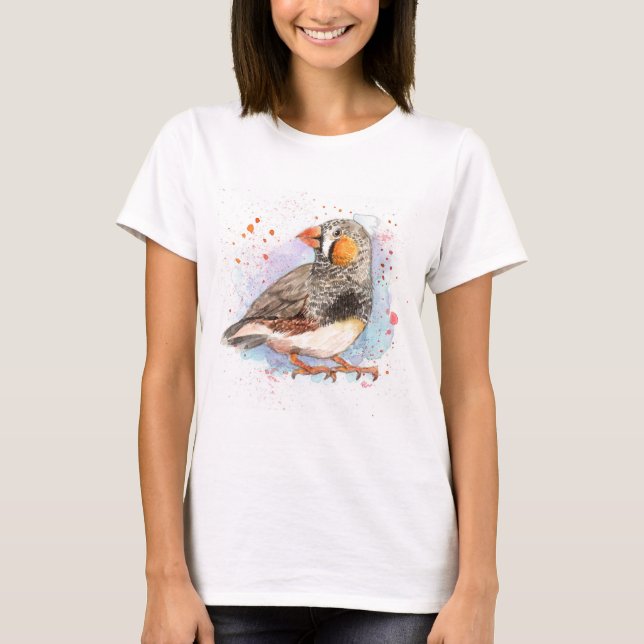 Camiseta Zebra Finch (Frente)