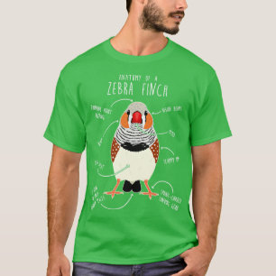 Camiseta Zebra Finch Anatomia