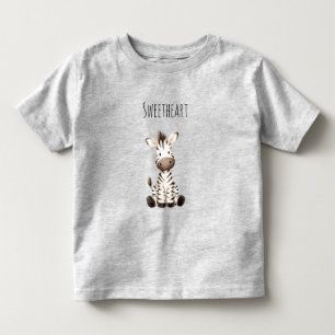 Camiseta Zebra Fofo Animal de Safari