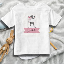 Camiseta Zebra fofo personalizado