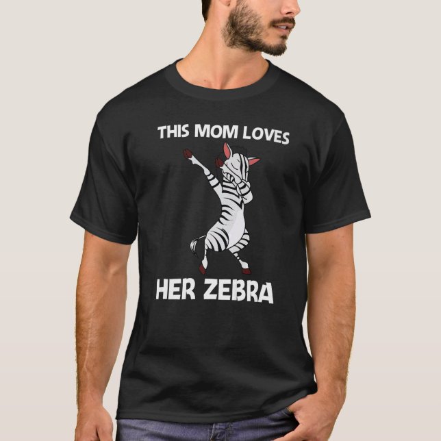 Camiseta Zebra For Mom Mother African Zoo Animal (Frente)