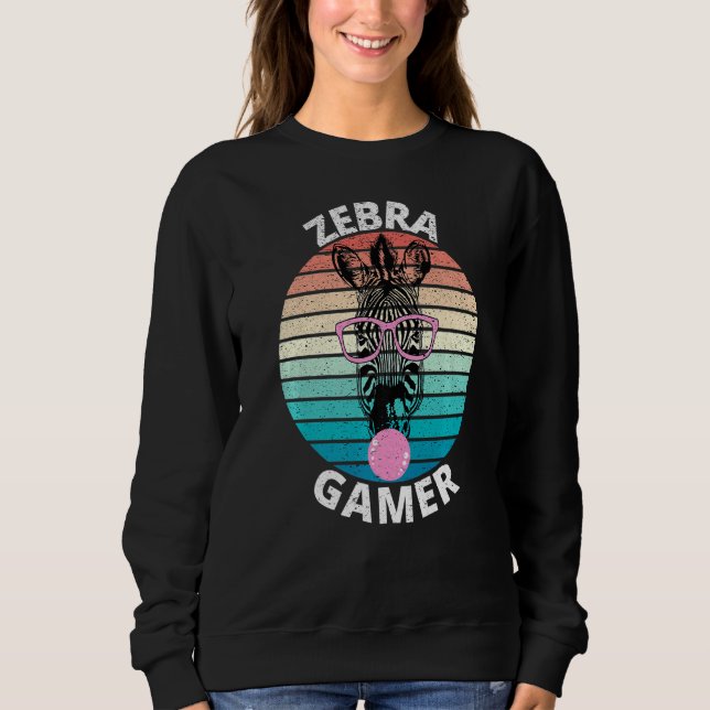 Camiseta Zebra Gamer Graphic For Gamer Kids Men & Women  (Frente)