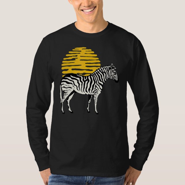 Camiseta Zebra Graphic Impressão Love Nature Zebras Wildli (Frente)