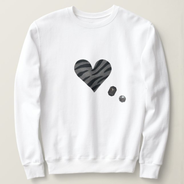Camiseta Zebra-heart (Frente do Design)