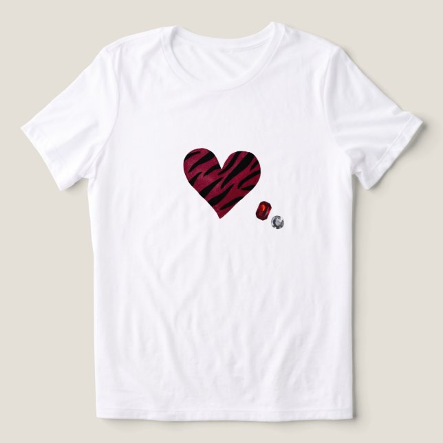 Camiseta Zebra-heart (Design frontal)