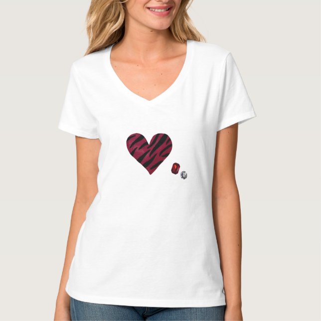 Camiseta Zebra-heart (Frente)