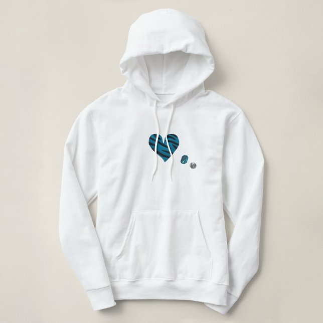 Camiseta Zebra-heart (Frente do Design)
