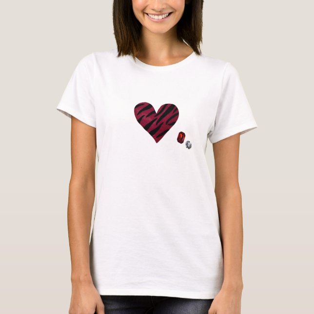Camiseta Zebra-heart (Frente)