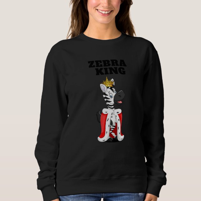 Camiseta Zebra King Boys Zebra Mens Zebra Zebra (Frente)