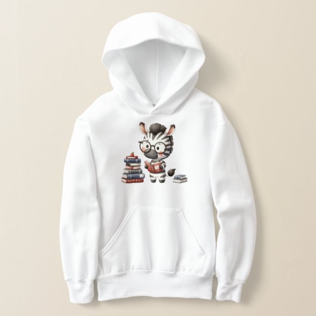 Camiseta Zebra lendo livros - Volta às Aulas (Postura )