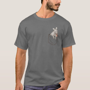 Camiseta Zebra Louca No Bolso De Mama.