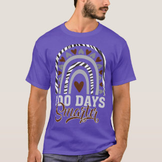 Camiseta zebra mais inteligente 3, 100 dias