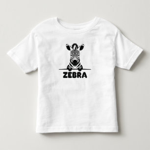 Camiseta Zebra Minimalista Em Design Preto E Branco