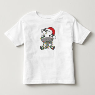 Camiseta Zebra Natal Animais de inverno Férias Zebras