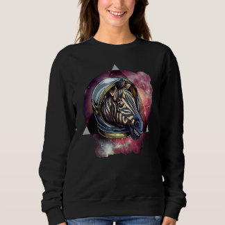 Camiseta Zebra No Espaço Para Mamãe Papai E Crianças