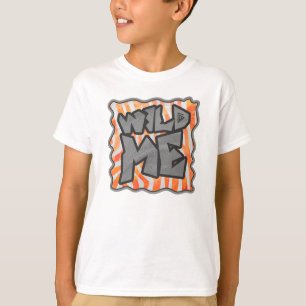 Camiseta Zebra Orange e White Wild Me