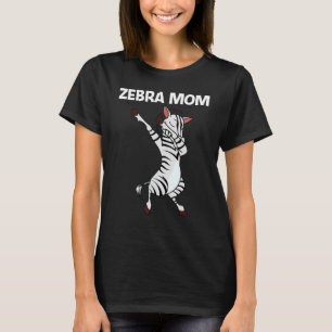 Camiseta Zebra Para a Mãe Africana Animal de Zoológico