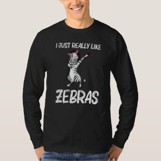 Camiseta Zebra Para Homens Mulheres Africano Zoológico Anim