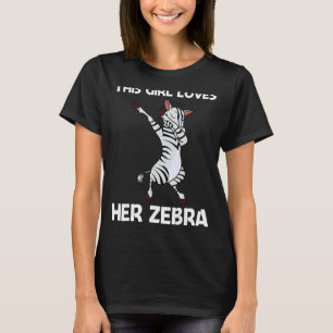 Camiseta Zebra Para Meninas Crianças Zoológico Africano