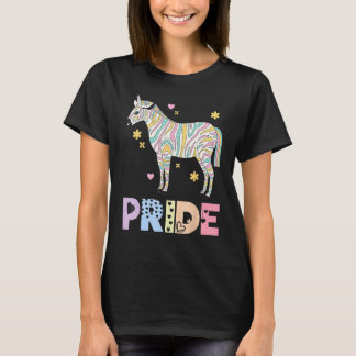 Camiseta Zebra Pride Rainbow Animal LGBTQIA Men Women Girls