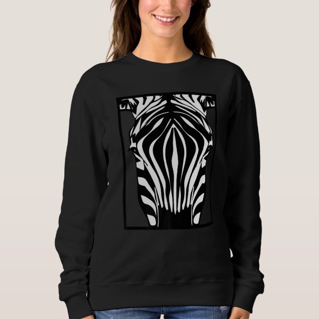 Camiseta Zebra Print Face Para Zebra Animal (Frente)