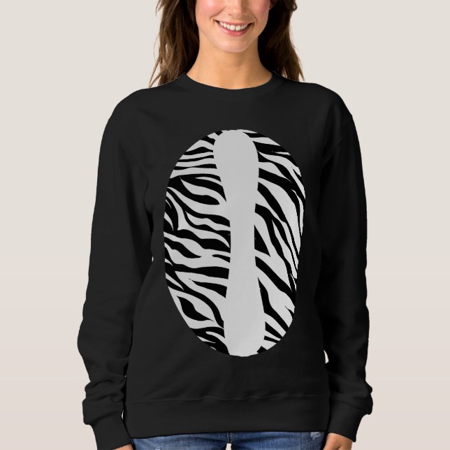 Camiseta Zebra Print Jungle Theme Party Zoo Animal Hallowee (Frente)