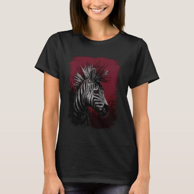 Camiseta Zebra Punk (Frente)