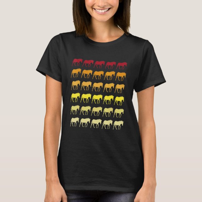 Camiseta Zebra Retro Padrão Animal (Frente)
