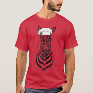 Camiseta Zebra Safari Animal Chef Cozinhar Engraçado Wildli