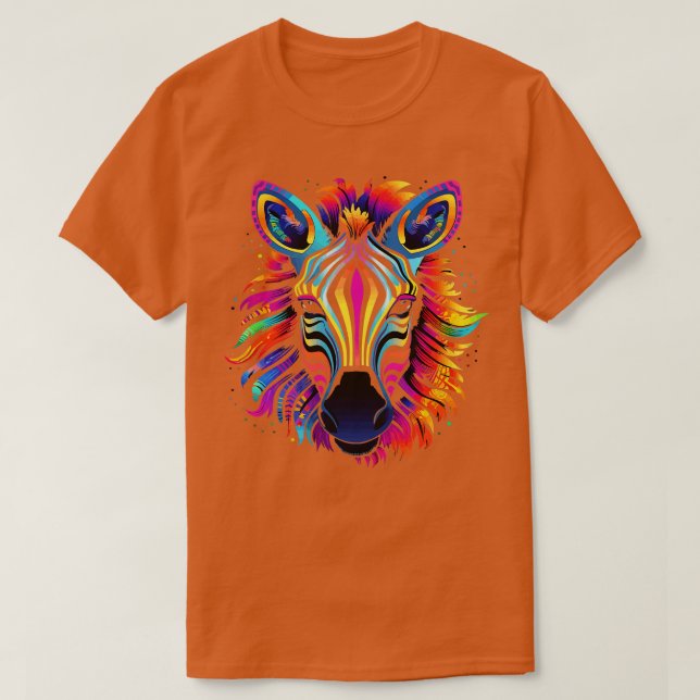 Camiseta Zebra Smiling (Frente do Design)