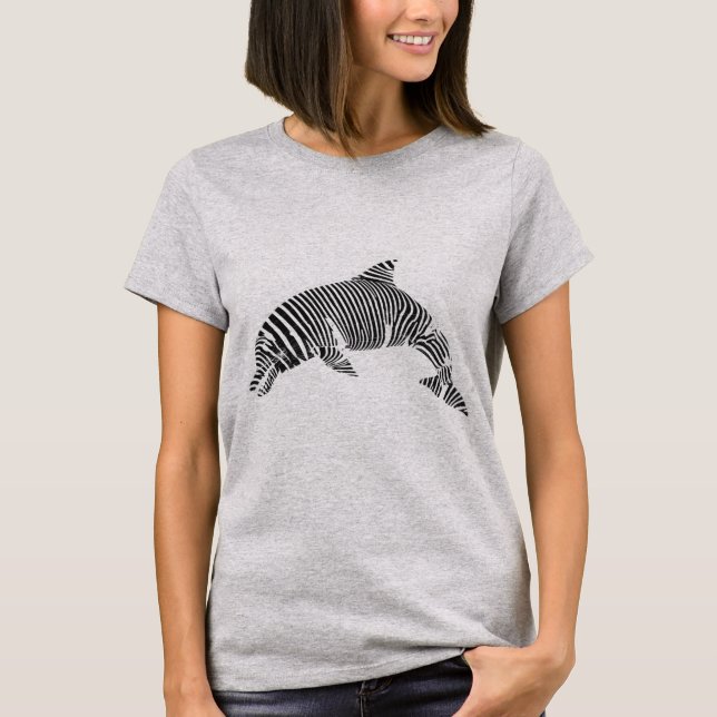 Camiseta Zebra Stripe Dolphin Tee (Frente)