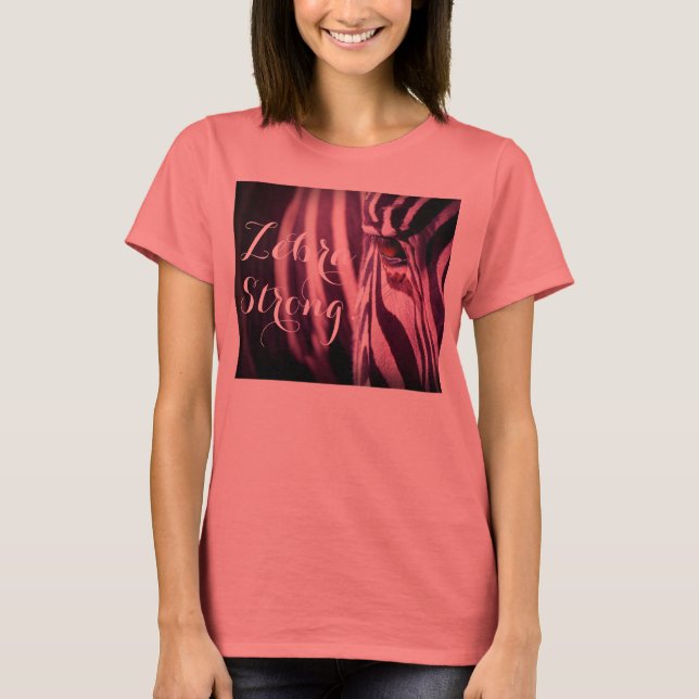 Camiseta "Zebra Strong" EDS Tee - Rosa (Frente)