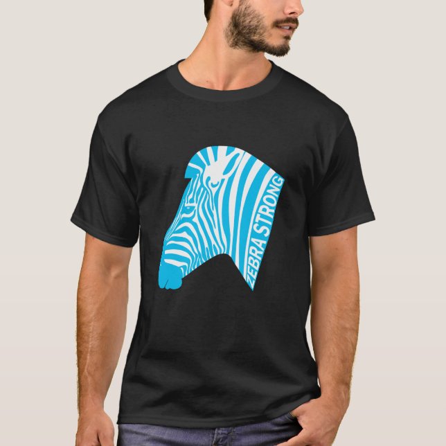 Camiseta Zebra Strong - Invisible Illness Visible Strength (Frente)