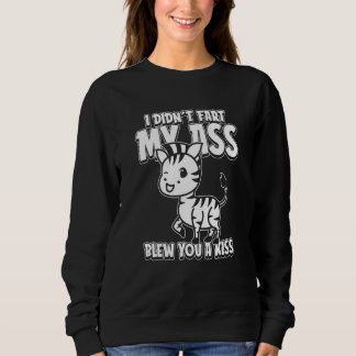 Camiseta Zebra Vida Selvagem Eu Não Peidei Meu Bumbum Sopro