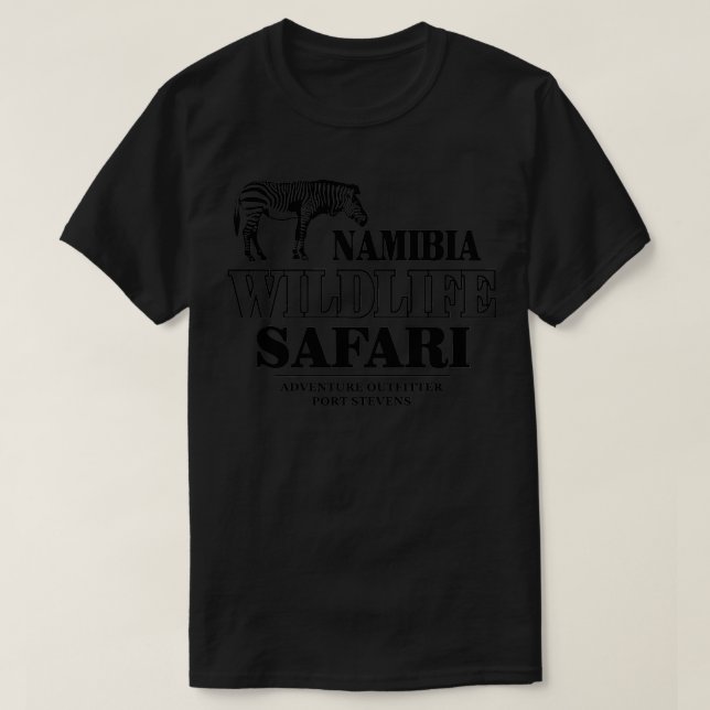 Camiseta Zebra Wildlife Safari (Frente do Design)