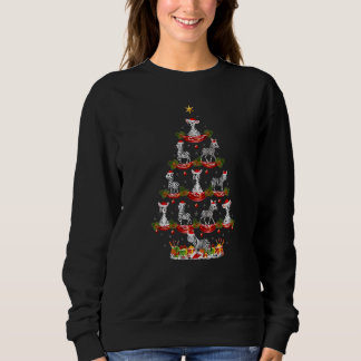 Camiseta Zebra  Xmas Holiday Santa Zebra Christmas Tree
