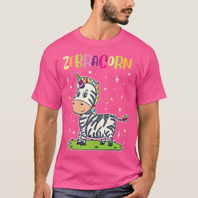 Camiseta Zebracorn Zebra Unicorn (Frente)