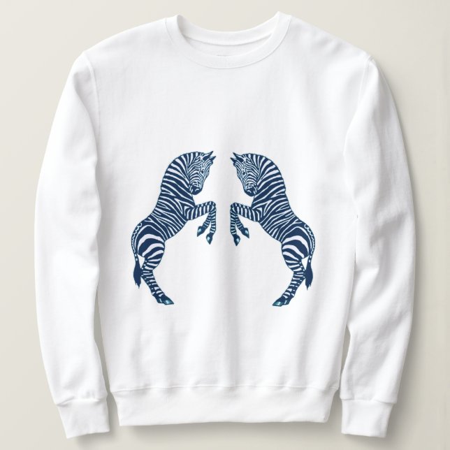 Camiseta Zebras Azuis (Frente do Design)