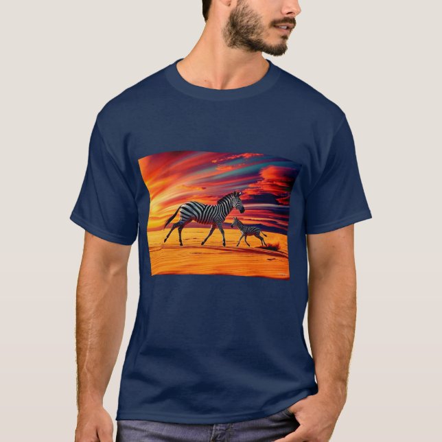 Camiseta Zebras no "Run T-Shirt" (Frente)
