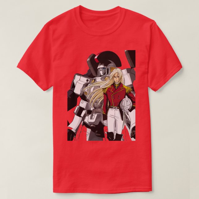 Camiseta Zechs e Tallgeese Gundam Wing (Frente do Design)