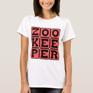Camiseta Zelador de zoológico, Funcionário do zoológico
