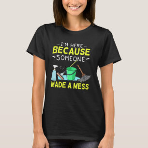 Camiseta Zelador Para Homens Mulheres Serviços de Limpeza