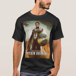 Camiseta Zelensky Capitão Ucrânia Hero Support ukraine ukra