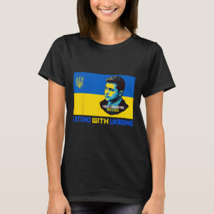 Camiseta Zelensky Eu Preciso de Munição Apoie a Ucrânia Eu