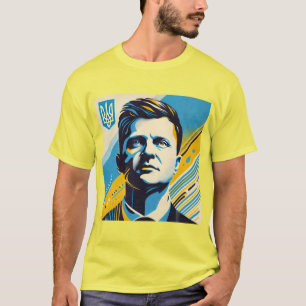 Camiseta Zelenskyy Ucrânia Forte Liderança