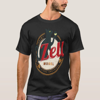 Camiseta Zell com Gato Vintage Moselle Renânia-Palatinado