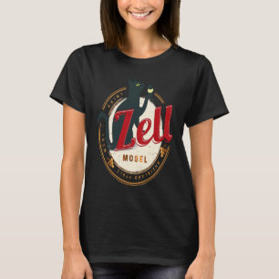 Camiseta Zell com Gato Vintage Moselle Renânia-Palatinado