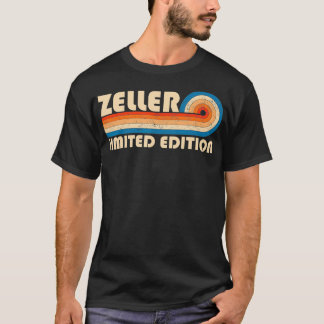 Camiseta ZELLER Surname Retro Vintage 80s 90s Aniversário R